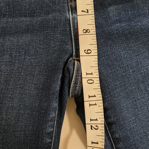 Madewell Curvy Kick Out High Rise Stretch Dark Wash Blue Jeans Size 25 - Picture 14 of 15